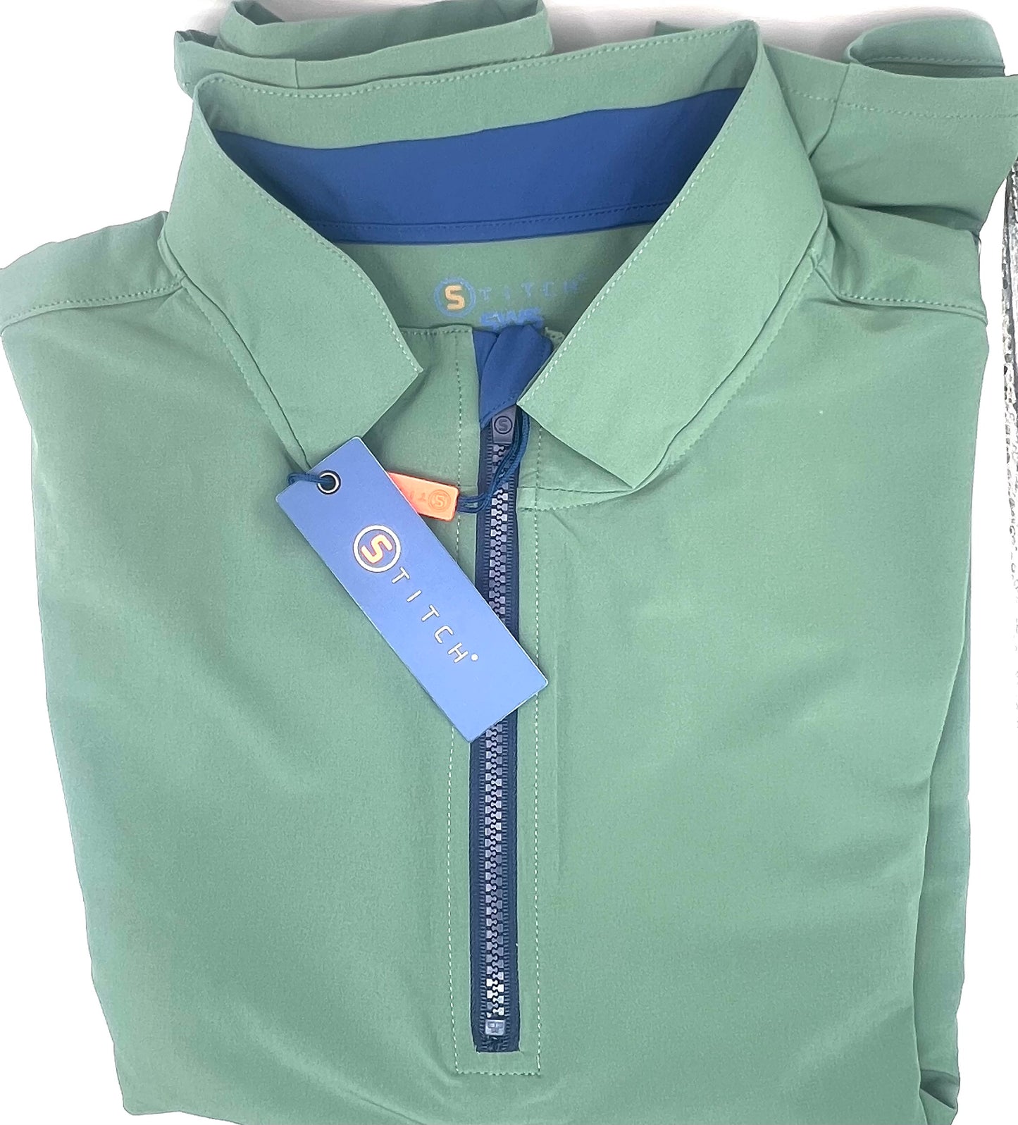 Stitch Short Sleeve 1/4 Zip Pull-Over with Drip Golf Logo on the sleeve
