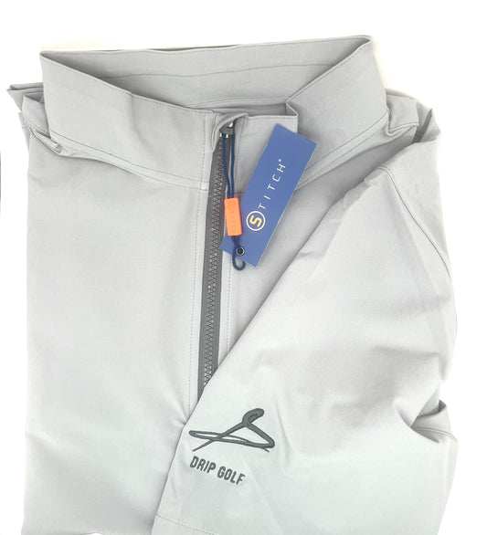 Stitch Short Sleeve 1/4 Zip Pull-Over with Drip Golf Logo on the sleeve