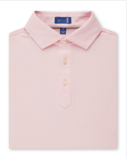 STITCH GOLF Polo--Pink