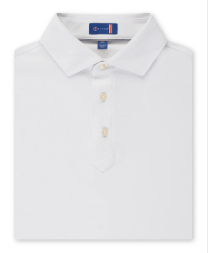 STITCH GOLF Polo--White