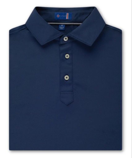 STITCH GOLF Polo--Midnight Blue